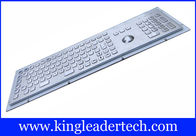 Rugged Metal Industrial Keyboard With Trackball 103 Function Keys And Number Keypad