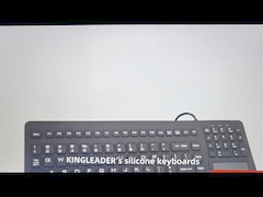 IP68 Wasbaar, Desinfecteerbaar, Antivirus Medisch Industriële Silicone Keyboard met Touchpad