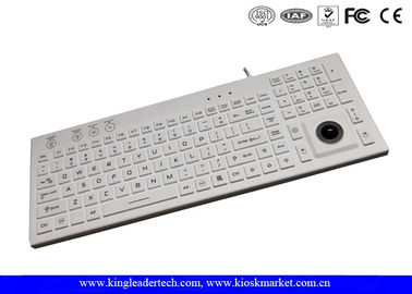 kopen FCC Wit Backlight van douanece Siliciumtoetsenbord met Trackball online manufacture