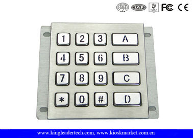 kopen Ruw Waterdicht Vandalproof Backlit het Roestvrije staaltoetsenbord van het Metaaltoetsenbord online manufacture