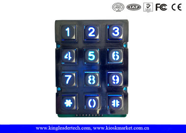 kopen Industrieel het Numerieke toetsenblokmetaal van telefooncelusb met 12 Blauwe Backlight-Sleutels online manufacture