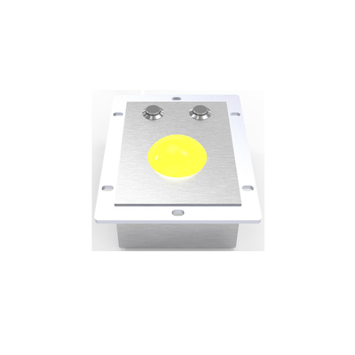 kopen 50 mm roestvrijstalen robuuste industriële trackball-muis waterdichte gele kleur online manufacture