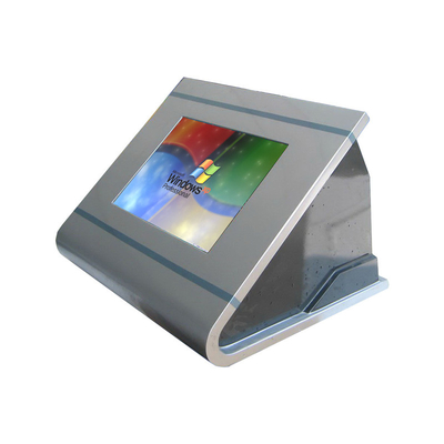 kopen De ruimtekiosk van de Besparingsdesktop met de Duurzame Touchscreen van IRL van de Staalbijlage Vertoning van TFT LCD online manufacture