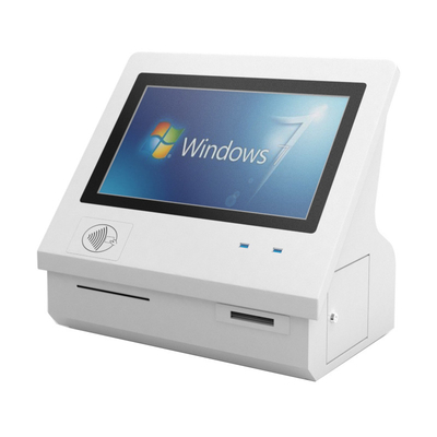 kopen Elegante stijlvolle en ruimtebesparende Desktop Kiosk met duurzame stalen behuizing vandalbestendige IR touchscreen en TFT LCD online manufacture