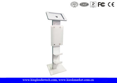kopen Logo Panel Tablet Kiosk Stand Freestanding met Schoenplanken online manufacture