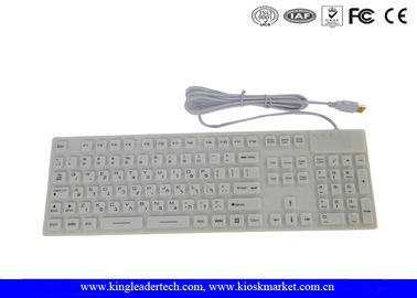 kopen De witte Kleuren Volledige Sleutels maken Toetsenbord met IP68-Naleving waterdicht, Ce/FCC/RoHs online manufacture
