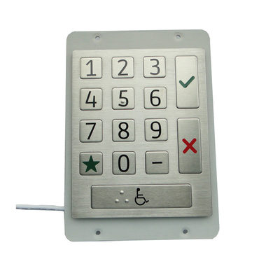 kopen Panelmontage Robuuste vandalbestendige waterdichte 15 Flat Keys Door Access Control Numeriek toetsenbord online manufacture