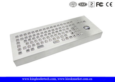 kopen Desktop 86 het Toetsenbord van het Sleutelsroestvrije staal met Trackball Geborsteld FCC online manufacture