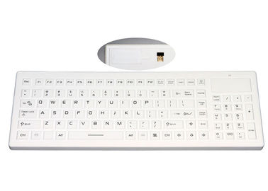 kopen Logo Customized Waterproof Silicone Keyboard met Draadloos USB-Ontvanger en Aantalstootkussen online manufacture