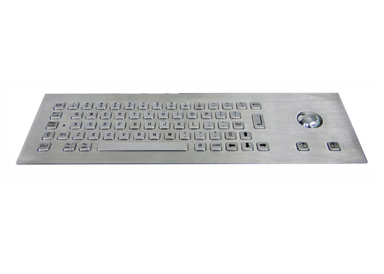kopen IP65 geborsteld SS Metaal Industrieel Toetsenbord met Trackball 64 Sleutels online manufacture