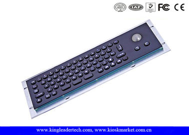 kopen 66 van het het Toetsenbordaluminium van het sleutels Zwart Metaal de Legerings Achtercomité met Optische Trackball online manufacture