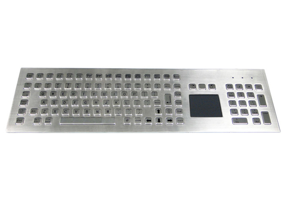 kopen Front Side Mounted Rugged Industrial-Metaaltoetsenbord met Trackpad online manufacture