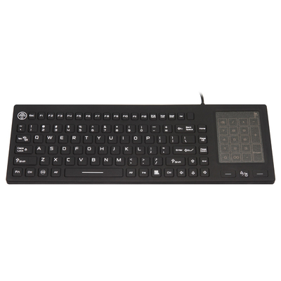 IP68 wasbaar medisch ziekenhuistoetsenbord met 2-in-1-touchpad en nummerpad